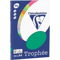 Clairefontaine Vert Pin A4 Papier couleur 80 g/m² (100 feuilles)