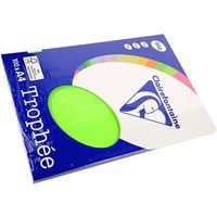 Clairefontaine Vert fluo A4 Papier couleur 80 g/m² (100 feuilles)