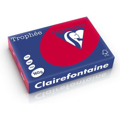 Clairefontaine Cerise Papier couleur A4 160 g/m² (250 feuilles)