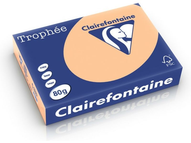 Clairefontaine Abricot A4 Papier couleur 80 g/m² (500 feuilles)