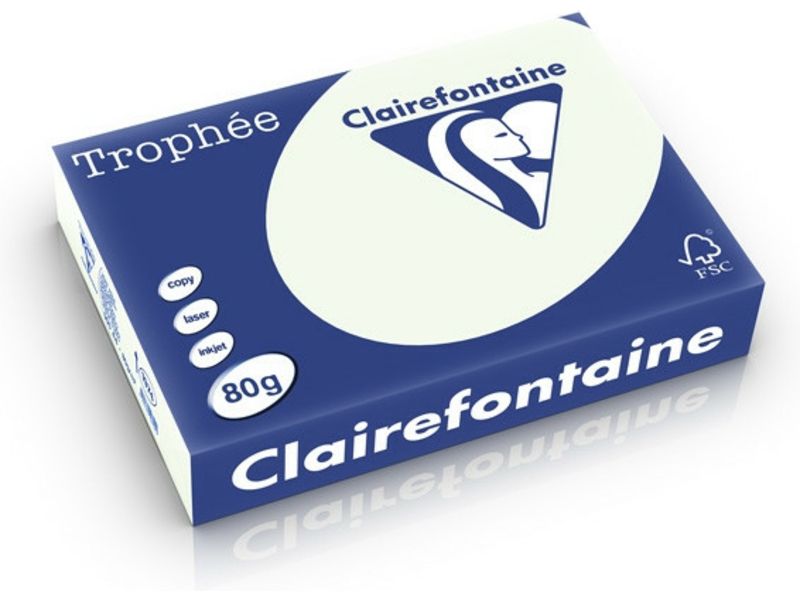 Clairefontaine Vert clair A4 Papier couleur 80 g/m² (500 feuilles)