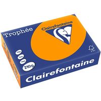 Clairefontaine Orange vif A4 Papier couleur 210 g/m² (250 feuilles)