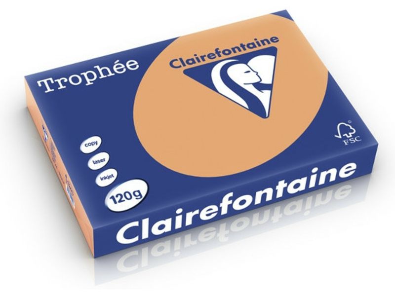 Clairefontaine Caramel A4 Papier couleur 120 g/m2 (250 feuilles)