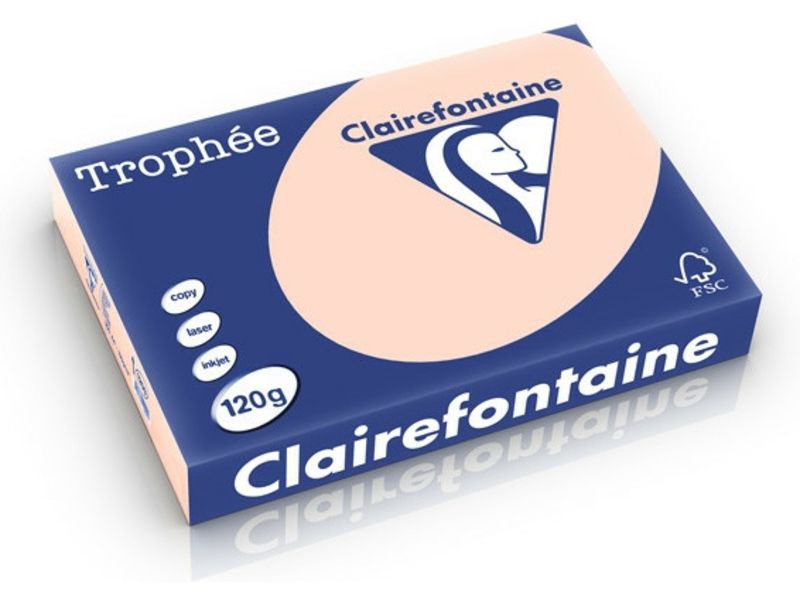 Clairefontaine Saumon A4 Papier couleur 120 g/m² (250 feuilles)