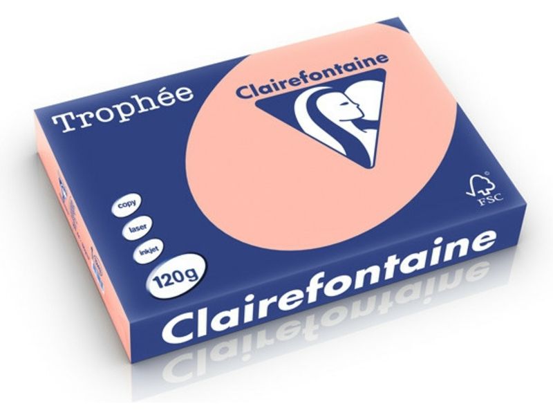 Clairefontaine Pêche A4 Papier couleur 120 g/m² (250 feuilles)