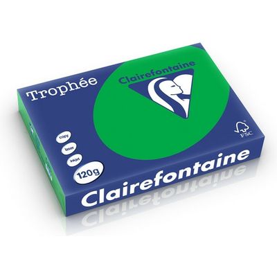 Clairefontaine Vert Billard A4 Papier couleur 120 g/m² (250 feuilles)