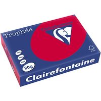 Clairefontaine Cerise A4 Papier couleur 80 g/m² (500 feuilles)
