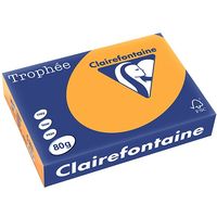 Clairefontaine Orange A4 Papier de couleur 80g