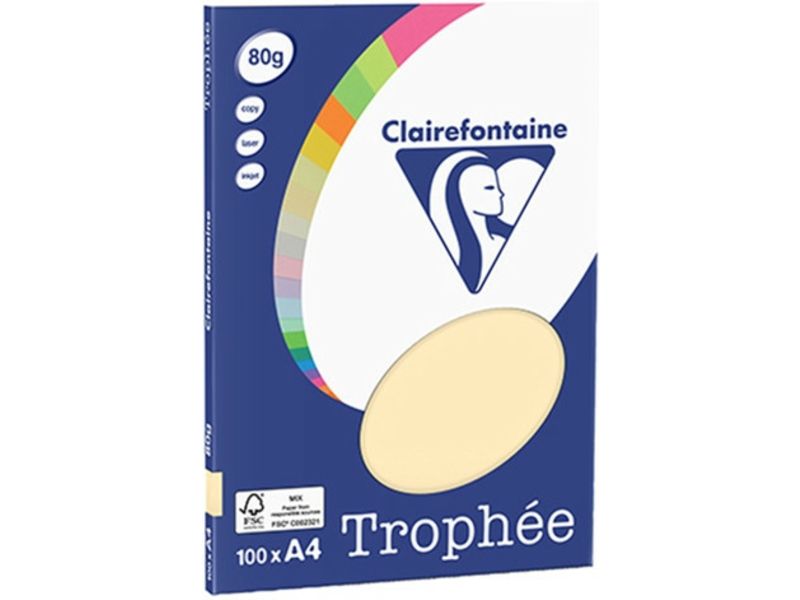 Clairefontaine Chamois A4 Papier couleur 80 g/m² (100 feuilles)