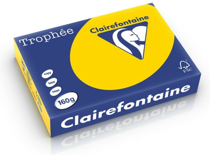 Clairefontaine Bouton d'or A4 Papier couleur 160 g/m² (250 feuilles)