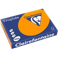 Clairefontaine Orange vif A4 Papier couleur 120 g/m² (250 feuilles)