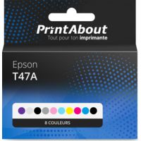 Cartouche compatible Epson T47A - 8 couleurs - Multipack