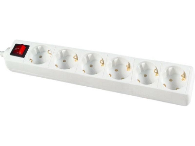 Brennenstuhl avec interrupteur sextuple noir 1,4 m Bloc d'alimentation