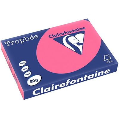 Clairefontaine Fuchsia A3 Papier couleur 80 g/m² (500 feuilles)