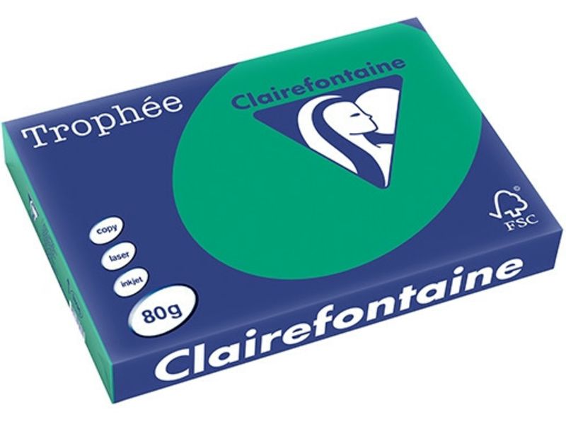 Clairefontaine Vert Pin A3 Papier couleur 80 g/m² (500 feuilles)