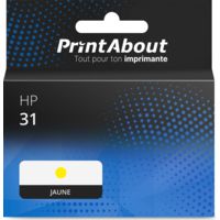 Cartouche compatible HP 31 (1VU28AE) - Jaune