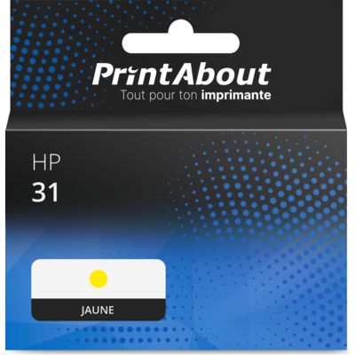 Cartouche D'encre HP 31 Jaune – Bouteille D'encre Pour Imprimante Jet D'encre – Original HP