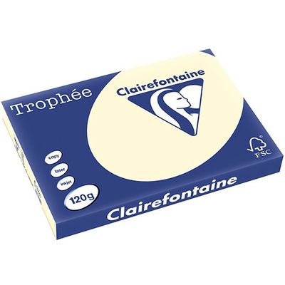Clairefontaine Ivoire A3 Papier couleur 120 g/m² (250 feuilles)