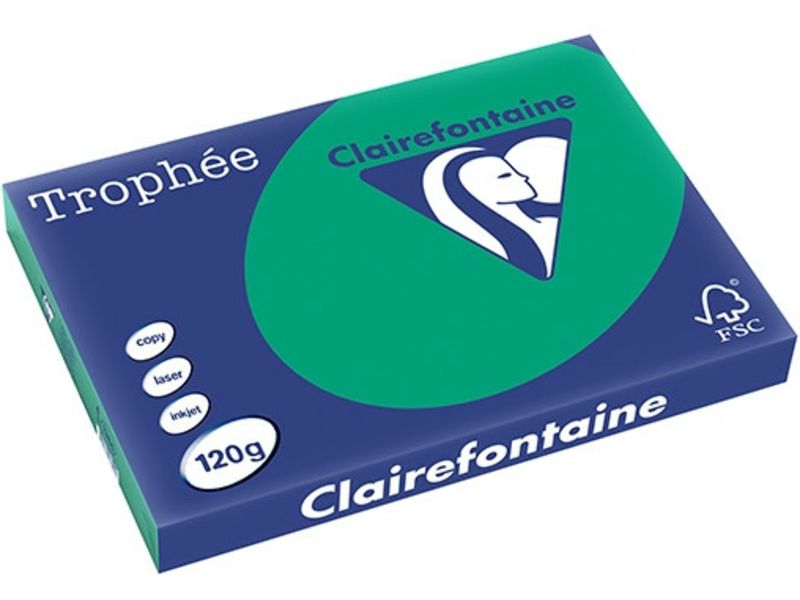 Clairefontaine Vert Pin A3 Papier couleur 120 g/m² (250 feuilles)