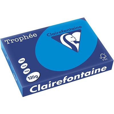 Clairefontaine bleu Caraïbes A4 Papier couleur 120 g/m² (250 feuilles)