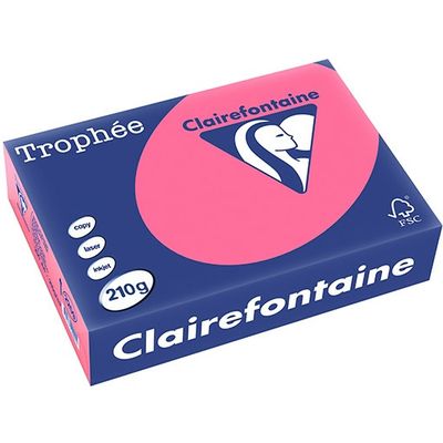 Clairefontaine Fuchsia Papier couleur A4 210 g/m² (250 feuilles)