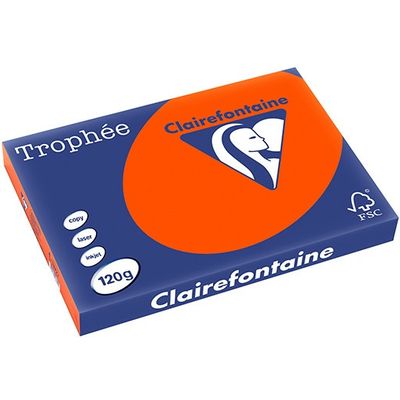 Clairefontaine Rouge cardinal A3 Papier couleur 120 g/m² (250 feuilles)