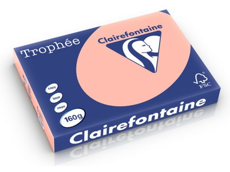 Clairefontaine Saumon A3 Papier couleur 160 g/m² (250 feuilles)