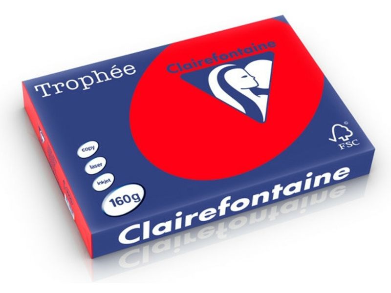 Clairefontaine Corail A3 Papier couleur 160 g/m² (250 feuilles)