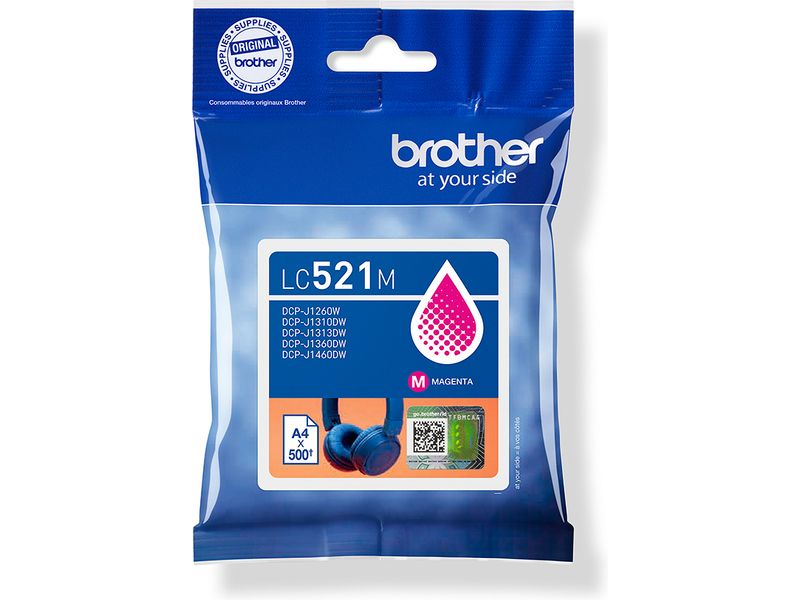 Brother LC-521M - Magenta - Cartouche d'encre