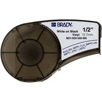 Brady M21-500-595-BK - Blanc sur noir - Étiquette