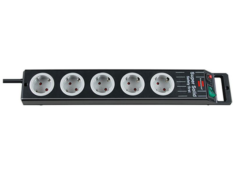 Brennenstuhl Super-Solid-Line avec 5 contacts 2.5m power strip