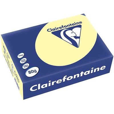 Clairefontaine Papier couleur Jaune A5 80 g/m² (500 feuilles)