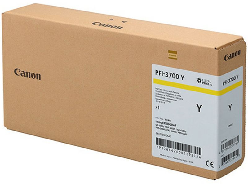 Canon PFI-3700Y - Jaune - Cartouche d'encre - Très grande capacité