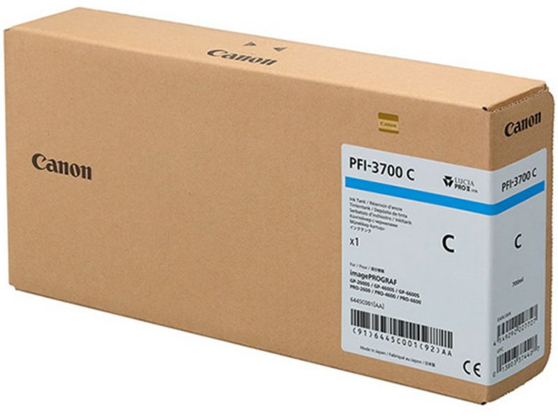 Canon PFI-3700C Inktcartridge Cyaan Extra hoge capaciteit