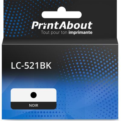 Cartouche compatible Brother LC-521BK - Noir