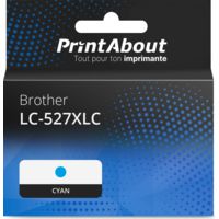Cartouche compatible Brother LC-527XLC - Cyan - Grande capacité