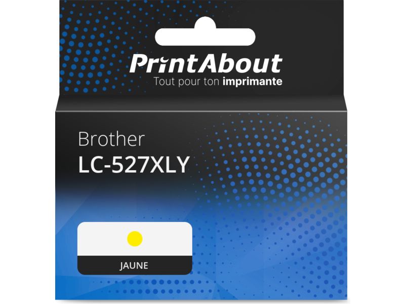 Cartouche compatible Brother LC-527XLY - Jaune - Grande capacité