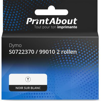 Étiquettes Dymo 99010 (S0722370) (LabelWriter 550, 5XL) (28 mm x 89 mm) 2 rouleaux - Marque propre