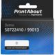 Étiquettes Dymo 99013 (S0722410) (LabelWriter 5XL + 550) (36 mm x 89 mm) Noir sur transparent - Marque propre