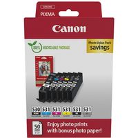 Canon PGI-530/CLI-531 PGBK/C/M/Y/BK - 6 couleurs - Cartouche d'encre - Multipack
