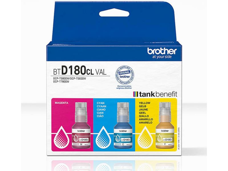 Brother BTD180CLVAL - 3-couleurs - Cartouche d'encre - Multipack