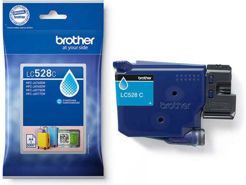 Brother LC-528C Inktcartridge Cyaan Extra hoge capaciteit