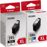 Canon PG-595XL / CL-586XL photo value pack - Noir + 3 couleurs - Cartouche d'encre - Grande capacité - Multipack