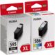 Canon PG-595XL / CL-586XL photo value pack - Noir + 3 couleurs - Cartouche d'encre - Grande capacité - Multipack