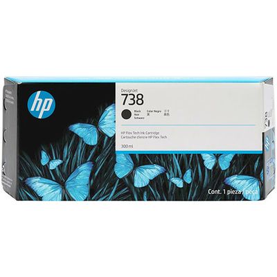 HP 738 (498N8A) - Noir - Cartouche d'encre - Grande capacité