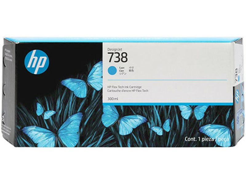 HP 738 (676M6A) Inktcartridge Cyaan Hoge capaciteit