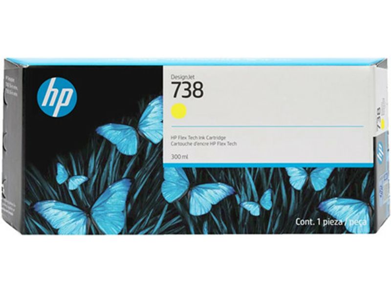 HP 738 (676M8A) Inktcartridge Geel Hoge capaciteit