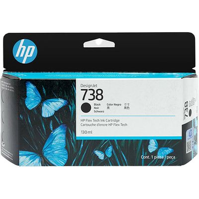 HP 738 (498N4A) - Noir - Cartouche d'encre