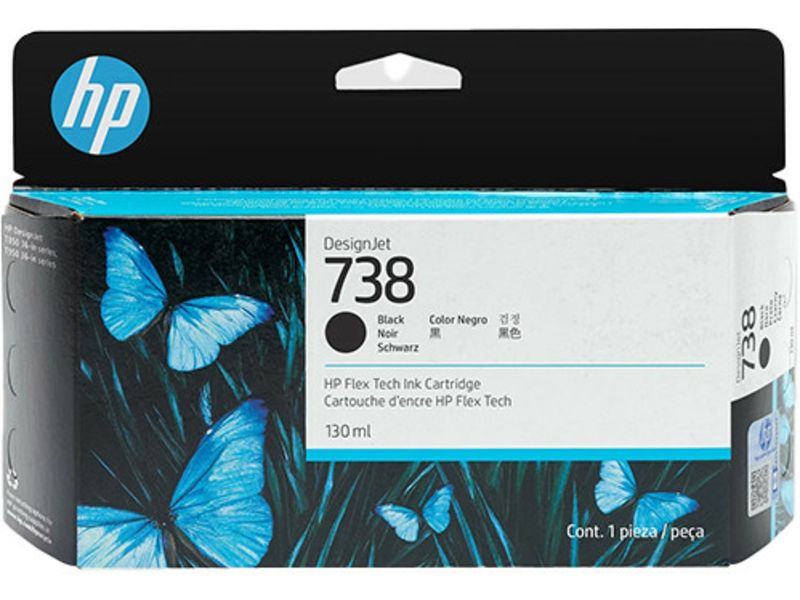 HP 738 (498N4A) Inktcartridge Zwart