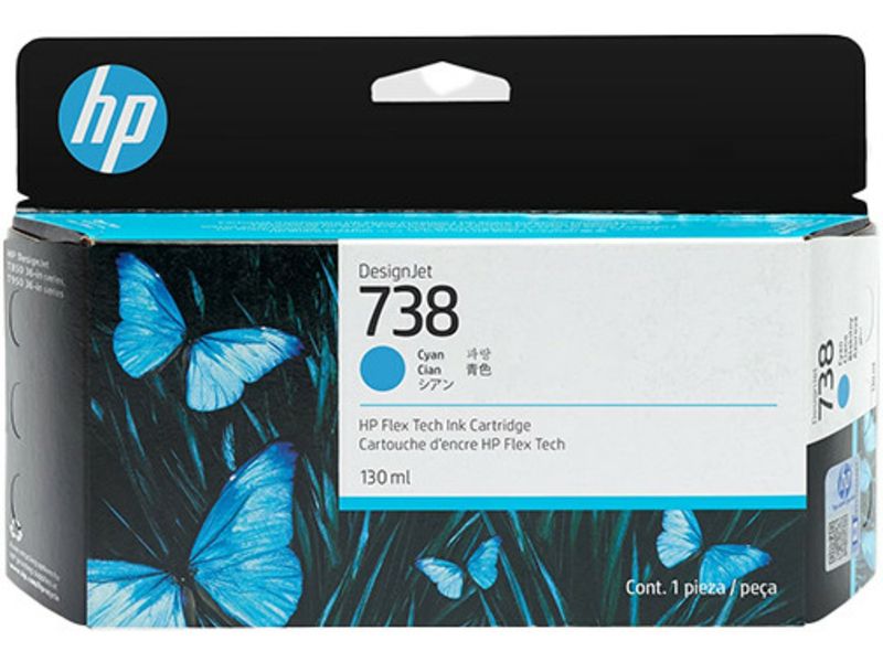 HP 738 (498N5A) Inktcartridge Cyaan